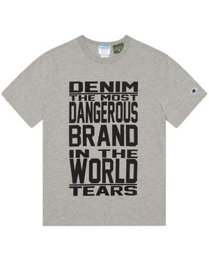 DENIM TEARS Mission Statement T-Shirt - Grey