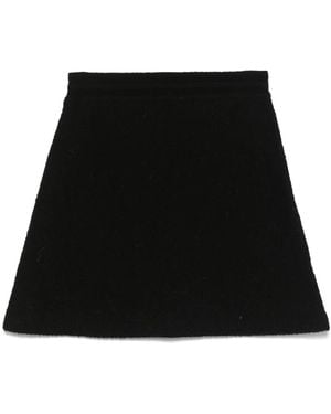Eric Bompard Minigonna Con Effetto Jacquard - Nero
