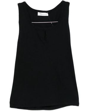 Victoria Beckham Keyhole Tank Top - Black