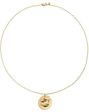 Monica Vinader Gp Zodiac Pisces Necklace - White