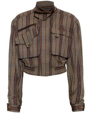Vivienne Westwood Veste Memphis À Carreaux - Brown