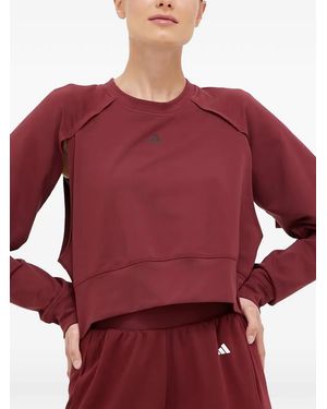 adidas Logo-Print Sweatshirt - Red