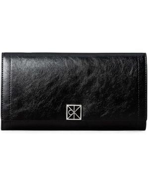 Calvin Klein Logo-Plaque Bi-Fold Wallet - Black