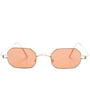 Lindberg 8223 Geometric-Frame Sunglasses - Pink