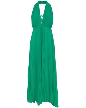 Raquel Diniz Raissa ホルターネック マキシドレス - グリーン