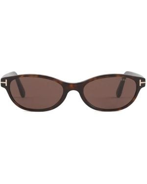 Tom Ford T-Logo Sunglasses - Brown