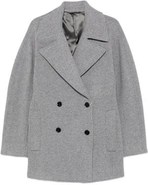 TOTEME Double-Breasted Peacoat - Gray