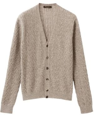 Loro Piana Long-Sleeve Buttoned Cardigan - Natural
