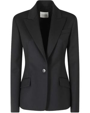 ANDAMANE Bianca Single-Breasted Blazer - Black