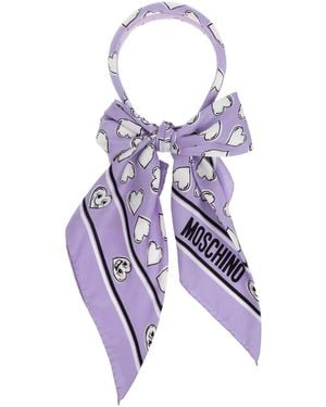 Moschino Scarf Headband - Purple