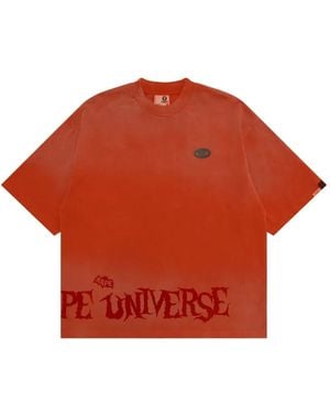 Aape By A Bathing Ape Logo-Print Cotton T-Shirt - Red