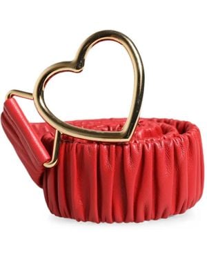 Dolce & Gabbana Heart-Buckle Gathered Belt