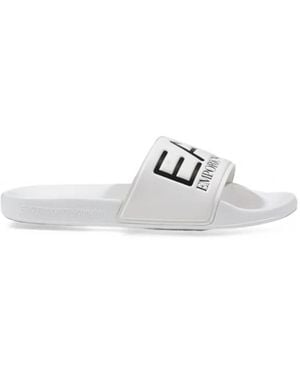 EA7 Pvc Slippers - White