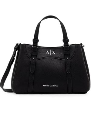 ARMANI EXCHANGE Borsa Tote Con Applicazione - Nero