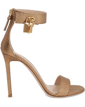 Tom Ford Padlock Sandals - White