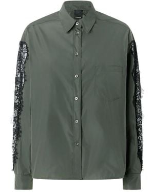 Pinko Lace Sleeve Shirt - Green
