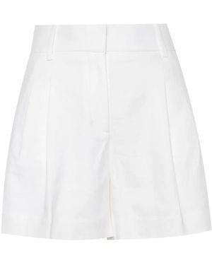 MICHAEL Michael Kors Klassische Bundfaltenshorts - Weiß