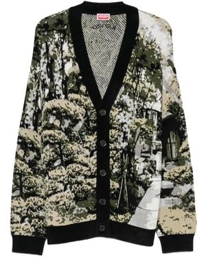 KENZO Japanese Garden Cardigan - Schwarz