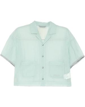 and wander Sheer Ripstop Shirt - Blue