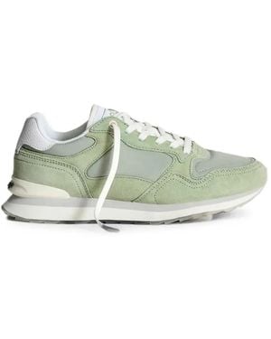 HOFF Panelled Lace-Up Trainers - Green