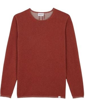 NOWADAYS The Plated Crew-Neck Jumper - Red