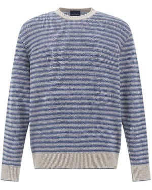 Paul & Shark Piuma Striped Wool Jumper - Blue