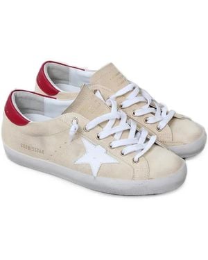 Golden Goose Super-Star Suede Trainers - White