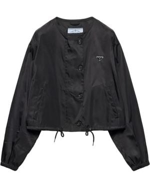 Prada Re-Nylon Blouson Jacket - Black
