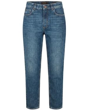 Moorer Faded-Effect Jeans - Blue