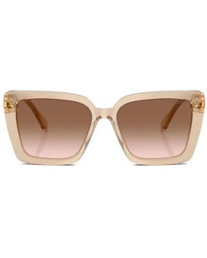 Swarovski Crystal-Embellished Square-Frame Sunglasses - Natural