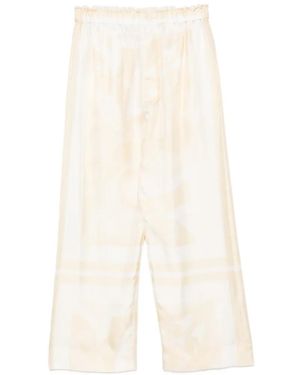 Carven Patterned Trousers - White
