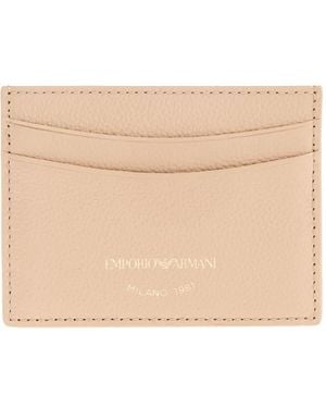 Emporio Armani Logo-Detail Cardholder - Natural