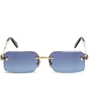 BVLGARI Lunettes De Soleil À Monture Géométrique - Blue