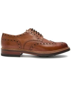 Grenson Archie Derby Shoes - Brown