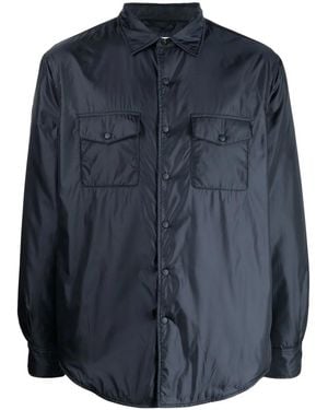 Aspesi Long Sleeve Shirt Jacket - Blue
