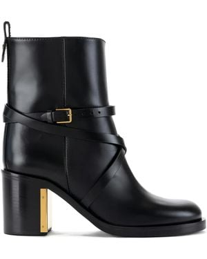 Elisabetta Franchi Buckle-Detail Boots - Black