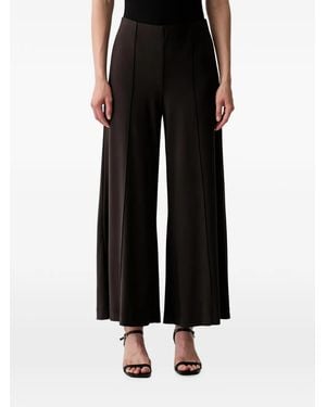 Joseph Ribkoff Pintuck-Detail Palazzo Trousers - Black