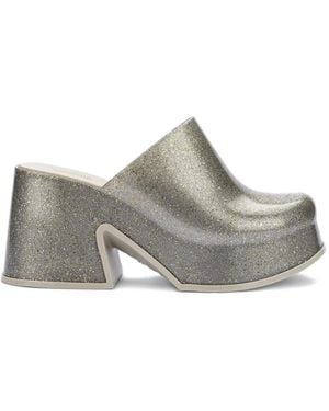 Melissa 85Mm Mia Mules - Gray