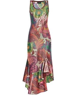 Etro Shimmering-Finish Midi Dress - White