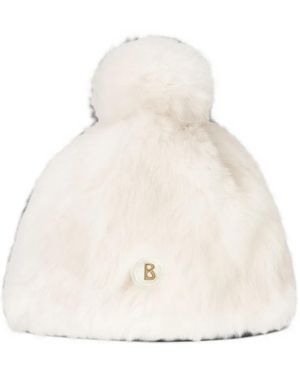 Bogner Aria Pompom Beanie Hat - White