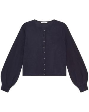 Maliparmi Puff-Sleeve Cardigan - Blue