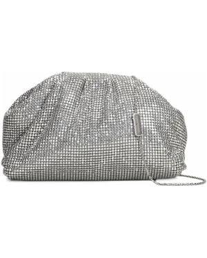 Twentyfourhaitch Pochette Paloma À Ornements En Cristal - Gray