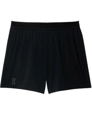 On Shoes Logo-Detail Performance Shorts - Black
