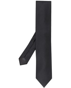 Brioni Pointed Tip Tie - Black