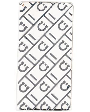 Ferragamo Patterned Pin - White