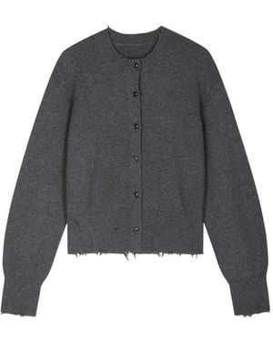 JNBY Cardigan Crop À Effet Usé - Grey