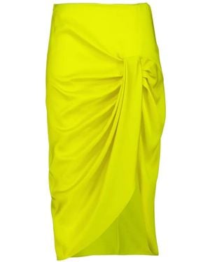 Stella McCartney Draped Midi Skirt - Yellow