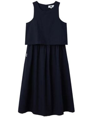 Chocoolate Tiered Dress - Blue
