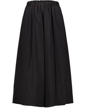 Comme des Garçons Elasticated Wide-Leg Trousers - Black