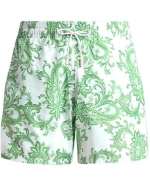 Etro Short De Bain Imprimé - Green